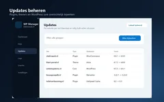 Voorbeeld van WP-Manager